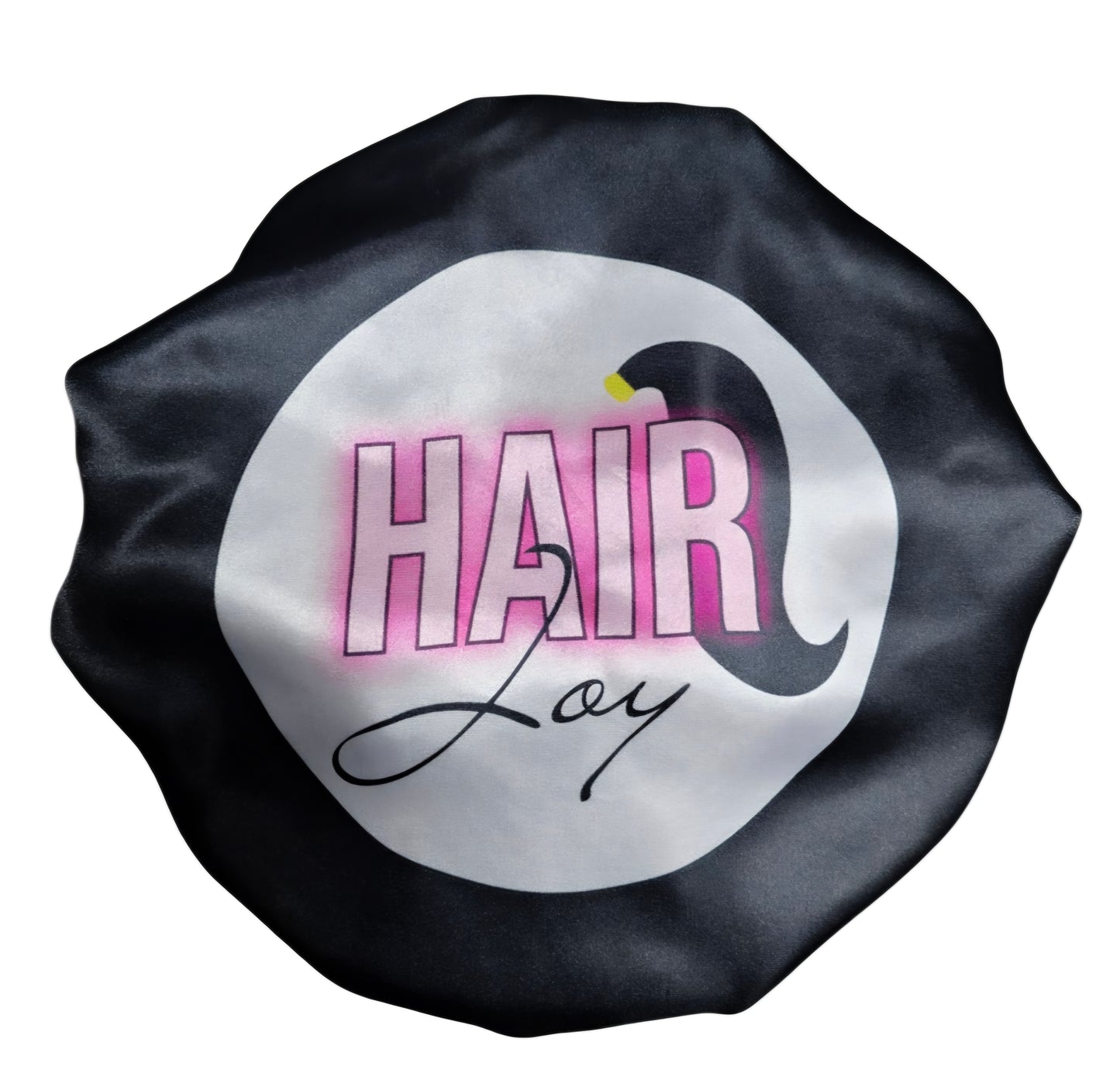 Satin Reversible Bonnet-Black
