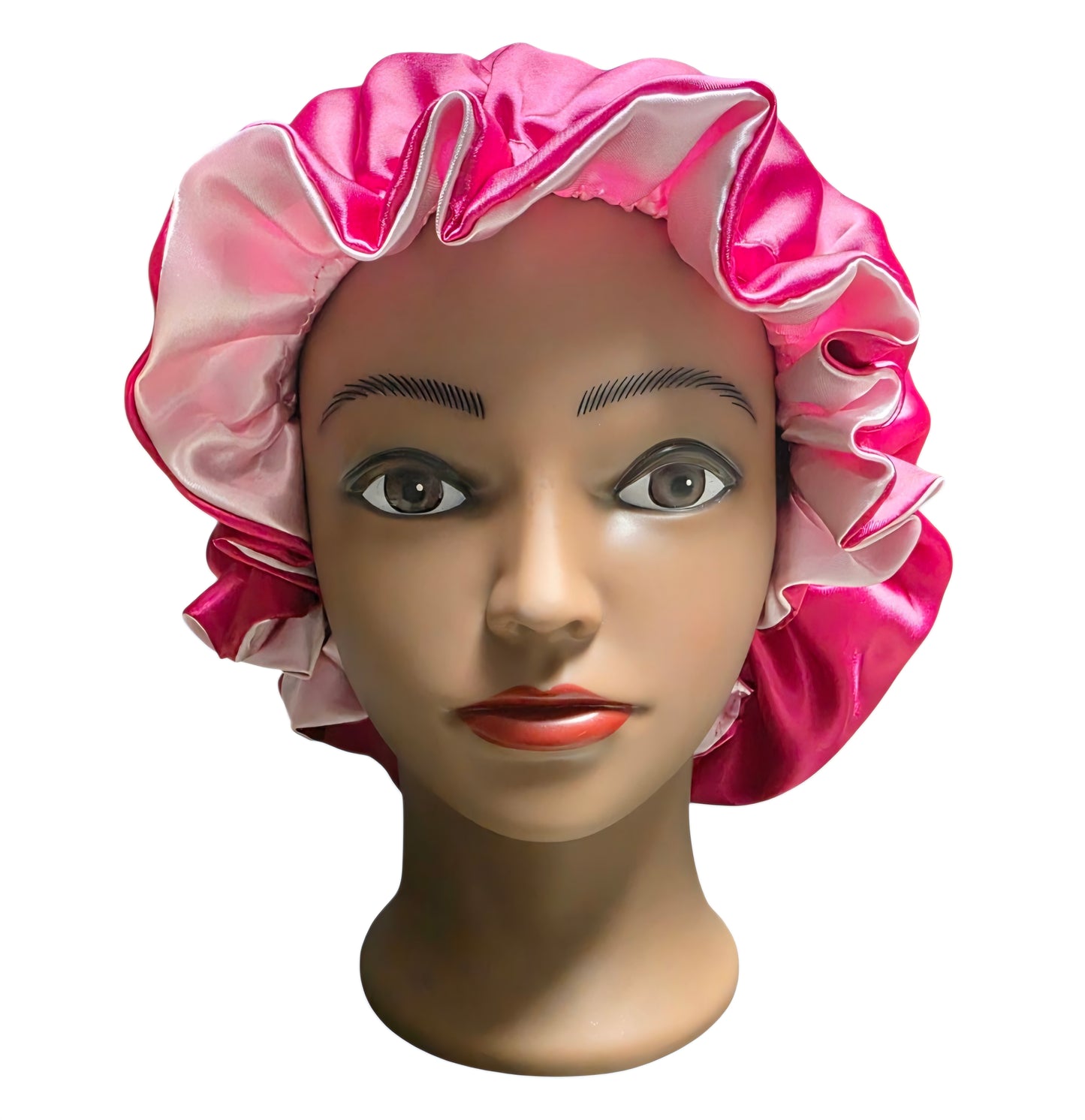 Satin Reversible Bonnet-Pink