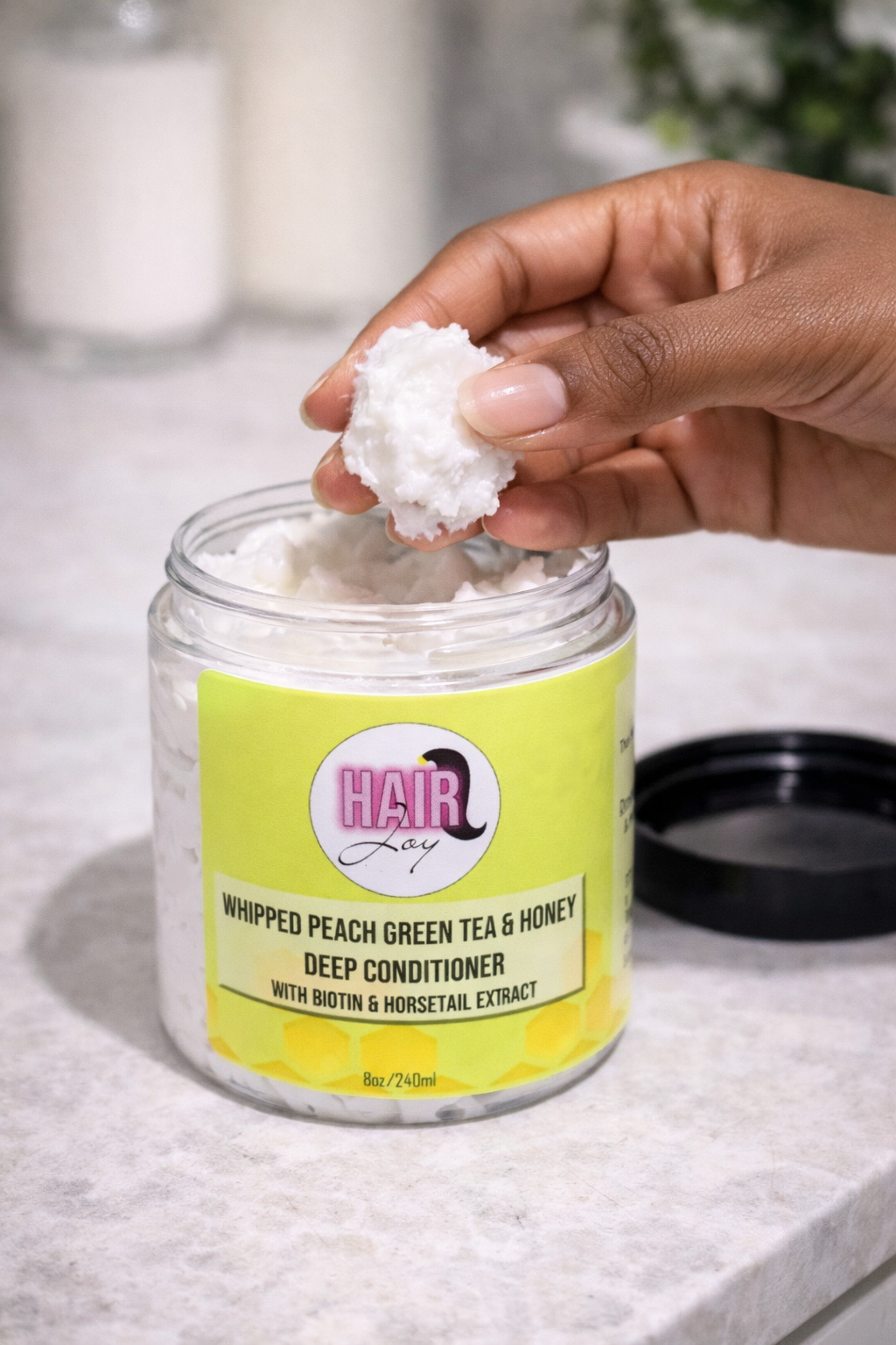 Sample Whipped Peach Green Tea & Honey Deep Conditioner