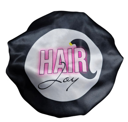 Satin Reversible Bonnet-Black
