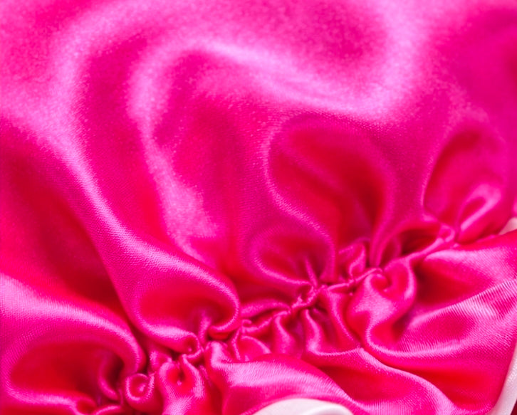 Satin Reversible Bonnet-Pink
