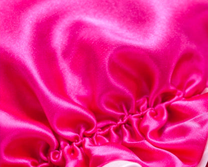 Satin Reversible Bonnet-Pink